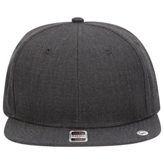 OTTO 125-978 ’OTTO Snap’ 6 Panel Pro Style Snapback Cap - Heath. Black - Heath. Black / 6 1/2’’ - 7 5/8’’