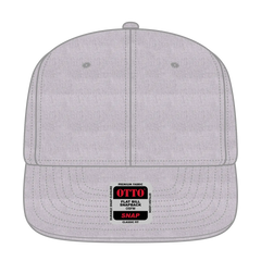 OTTO 125-978 ’OTTO Snap’ 6 Panel Pro Style Snapback Cap - Heath. Gray - Heath. Gray / 6 1/2’’ - 7 5/8’’