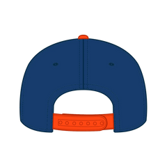 OTTO 125-978 ’OTTO Snap’ 6 Panel Pro Style Snapback Cap - Org/Ryl/Ryl - Org/Ryl/Ryl / 6 1/2’’ - 7 5/8’’