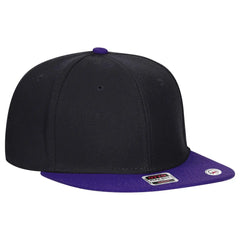 OTTO 125-978 ’OTTO Snap’ 6 Panel Pro Style Snapback Cap - Pur/Blk/Blk - Pur/Blk/Blk / 6 1/2’’ - 7 5/8’’
