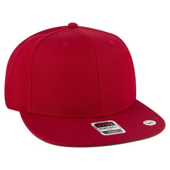OTTO 125-978 ’OTTO Snap’ 6 Panel Pro Style Snapback Cap - Red - Red / 6 1/2’’ - 7 5/8’’