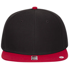 OTTO 125-978 ’OTTO Snap’ 6 Panel Pro Style Snapback Cap - Red/Blk/Blk - Red/Blk/Blk / 6 1/2’’ - 7 5/8’’