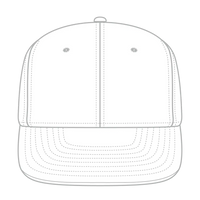 OTTO 13-1005 ’OTTO Flex’ Fitted 6 Panel Mid Profile Baseball Cap - White - White / 7’’ - 7 1/4’’