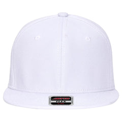OTTO 13-1156 ’OTTO Flex’ Fitted 6 Panel Mid Profile Baseball Cap - White - White / 7’’ - 7 1/4’’