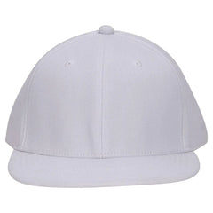 OTTO 13-680 ’OTTO Flex’ Fitted 6 Panel Mid Profile Flat Visor Baseball Cap - White - White / 7’’ - 7 1/4’’