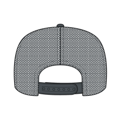 OTTO 132-1037 ’OTTO Snap’ 5 Panel High Crown Mesh Back Trucker Snapback Cap - Char. Gray - Char. Gray / 6 1/2’’ - 7