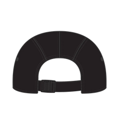 OTTO 133-1047 5 Panel Running Cap - Black - Black / 6 1/2’’ - 7 5/8’’