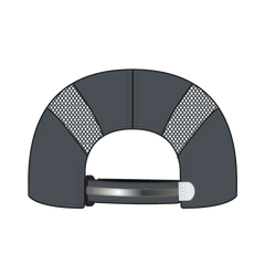 OTTO 133-1240 Reflective 6 Panel Running Cap - Char. Gray - Char. Gray / 6 1/2’’ - 7 5/8’’