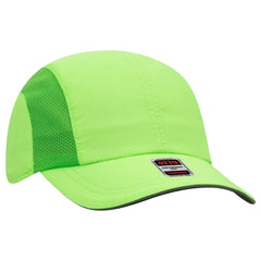 OTTO 133-1240 Reflective 6 Panel Running Cap - N. Green - N. Green / 6 1/2’’ - 7 5/8’’