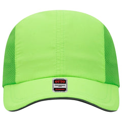 OTTO 133-1240 Reflective 6 Panel Running Cap - N. Green - N. Green / 6 1/2’’ - 7 5/8’’