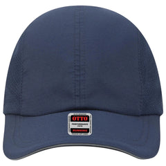 OTTO 133-1240 Reflective 6 Panel Running Cap - Navy - Navy / 6 1/2’’ - 7 5/8’’