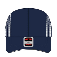 OTTO 133-1240 Reflective 6 Panel Running Cap - Navy - Navy / 6 1/2’’ - 7 5/8’’