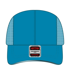 OTTO 133-1240 Reflective 6 Panel Running Cap - Neon Blue - Neon Blue / 6 1/2’’ - 7 5/8’’