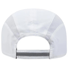 OTTO 133-1240 Reflective 6 Panel Running Cap - White - White / 6 1/2’’ - 7 5/8’’