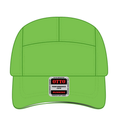 OTTO 133-1252 Reflective 5 Panel Running Cap - N. Green - N. Green / 6 1/2’’ - 7 5/8’’