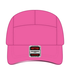 OTTO 133-1252 Reflective 5 Panel Running Cap - N. Pink - N. Pink / 6 1/2’’ - 7 5/8’’