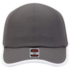 OTTO 133-1254 Upf 50+ 6 Panel Running Cap - Ch.Gry/Wht - Ch.Gry/Wht / 6 1/2’’ - 7 5/8’’