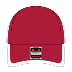 OTTO 133-1254 Upf 50+ 6 Panel Running Cap - Red/Wht - Red/Wht / 6 1/2’’ - 7 5/8’’