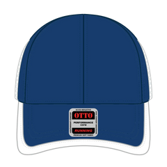 OTTO 133-1254 Upf 50+ 6 Panel Running Cap - Ryl/Wht - Ryl/Wht / 6 1/2’’ - 7 5/8’’