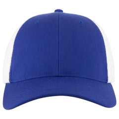 OTTO 135-1 ’OTTO Flex’ Fitted 6 Panel Low Profile Mesh Back Trucker Cap - Ryl/Wht