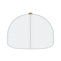 OTTO 135-1 ’OTTO Flex’ Fitted 6 Panel Low Profile Mesh Back Trucker Cap - Kha/Wht