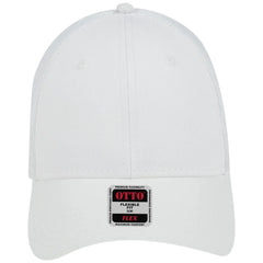 OTTO 135-1230 ’OTTO Flex’ Fitted 6 Panel Low Profile Mesh Back Trucker Cap - White