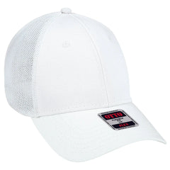 OTTO 135-1230 ’OTTO Flex’ Fitted 6 Panel Low Profile Mesh Back Trucker Cap - White