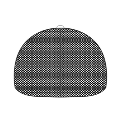 OTTO 135-1230 ’OTTO Flex’ Fitted 6 Panel Low Profile Mesh Back Trucker Cap - Blk/Wht/Blk