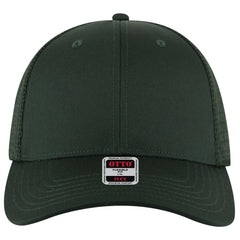 OTTO 135-2 ’OTTO Flex’ Fitted 6 Panel Low Profile Mesh Back Trucker Cap - Dk. Green