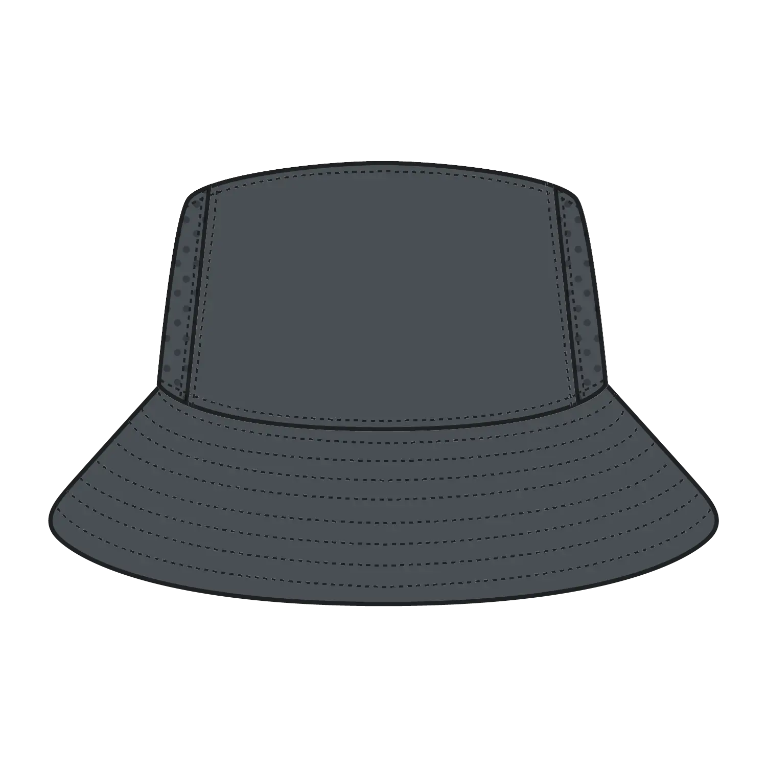 OTTO 14-1 Bucket Hat - Char. Gray - Char. Gray / 77 1/4’’ - 7 1/2’’