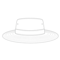 OTTO 14-2 Boonie Hat - White - White / 77 1/4’’ - 7 1/2’’
