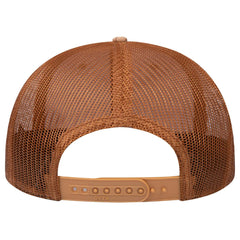OTTO 141-1070 ’OTTO Snap’ 6 Panel Pro Style Mesh Back Trucker Snapback Cap - Cork/Cy Brn - Cork/Cy Brn / 6 1/2’’ - 7