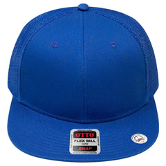 OTTO 141-1070 ’OTTO Snap’ 6 Panel Pro Style Mesh Back Trucker Snapback Cap - Royal - Royal / 6 1/2’’ - 7 5/8’’