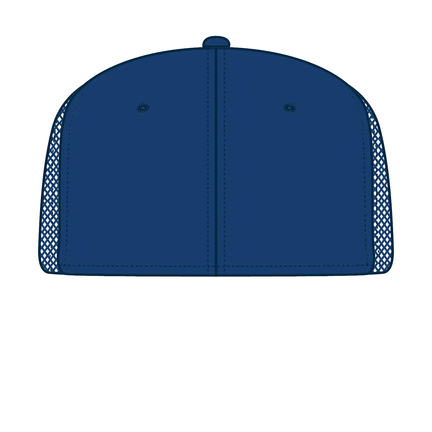 OTTO 141-1070 ’OTTO Snap’ 6 Panel Pro Style Mesh Back Trucker Snapback Cap - Cork/Ryl - Cork/Ryl / 6 1/2’’ - 7 5/8’’