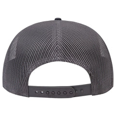OTTO 141-1070 ’OTTO Snap’ 6 Panel Pro Style Mesh Back Trucker Snapback Cap - Ch Gry - Ch Gry / 6 1/2’’ - 7 5/8’’