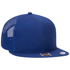 OTTO 141-1070 ’OTTO Snap’ 6 Panel Pro Style Mesh Back Trucker Snapback Cap - Royal - Royal / 6 1/2’’ - 7 5/8’’