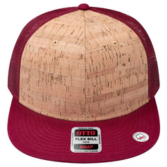 OTTO 141-1070 ’OTTO Snap’ 6 Panel Pro Style Mesh Back Trucker Snapback Cap - Bg Mrn/Crk/Bg Mrn - Bg Mrn/Crk/Bg Mrn / 6