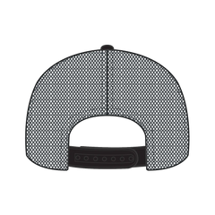 OTTO 141-1070 ’OTTO Snap’ 6 Panel Pro Style Mesh Back Trucker Snapback Cap - Blk/Ch.Gry/Ch.Gry - Blk/Ch.Gry/Ch.Gry / 6