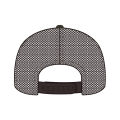 OTTO 141-1070 ’OTTO Snap’ 6 Panel Pro Style Mesh Back Trucker Snapback Cap - Dk.Grn/Brn/Dk.Brn - Dk.Grn/Brn/Dk.Brn / 6