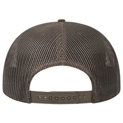 OTTO 141-1070 ’OTTO Snap’ 6 Panel Pro Style Mesh Back Trucker Snapback Cap - Ml Grn/Crk/Ml Grn - Ml Grn/Crk/Ml Grn / 6