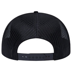 OTTO 141-1070 ’OTTO Snap’ 6 Panel Pro Style Mesh Back Trucker Snapback Cap - Dk.Grn/Brn/Blk - Dk.Grn/Brn/Blk / 6 1/2’’
