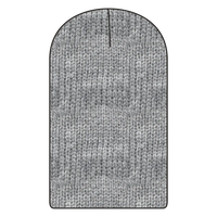 OTTO 146-1069 11 3/4’’ Comfort Slouch Beanie - Heath. Black - Heath. Black / 7 3/8’’ - 7 5/8’’