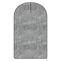 OTTO 146-1069 11 3/4’’ Comfort Slouch Beanie - Heath. Black - Heath. Black / 7 3/8’’ - 7 5/8’’