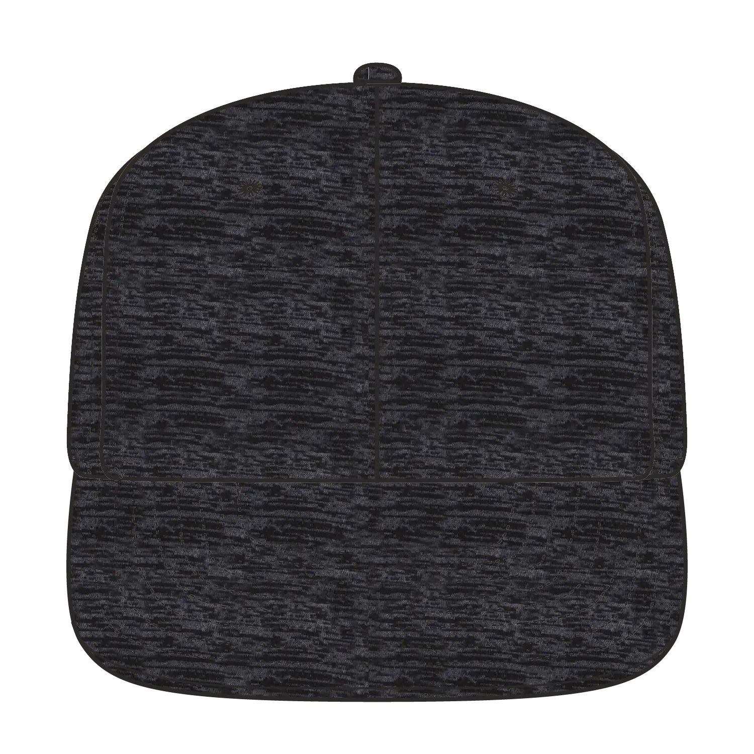 OTTO 148-1218 ’OTTO Snap’ 6 Panel Mid Profile Snapback Cap - Heath. Black - Heath. Black / 6 1/2’’ - 7 5/8’’