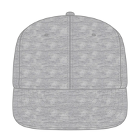 OTTO 148-1218 ’OTTO Snap’ 6 Panel Mid Profile Snapback Cap - Heath. Gray - Heath. Gray / 6 1/2’’ - 7 5/8’’