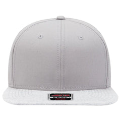 OTTO 148-1218A ’OTTO Snap’ 6 Panel Mid Profile Snapback Cap - Heath.Gry/Gry - Heath.Gry/Gry / 6 1/2’’ - 7 5/8’’