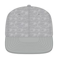 OTTO 148-1218A ’OTTO Snap’ 6 Panel Mid Profile Snapback Cap - Gry/H. Gry - Gry/H. Gry / 6 1/2’’ - 7 5/8’’