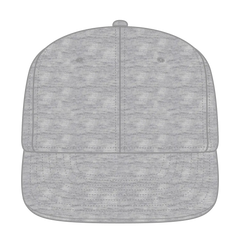 OTTO 148-1218A ’OTTO Snap’ 6 Panel Mid Profile Snapback Cap - Heath. Gray - Heath. Gray / 6 1/2’’ - 7 5/8’’