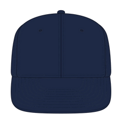OTTO 148-1224 ’OTTO Snap’ 6 Panel Mid Profile Snapback Cap - Navy - Navy / 6 1/2’’ - 7 5/8’’