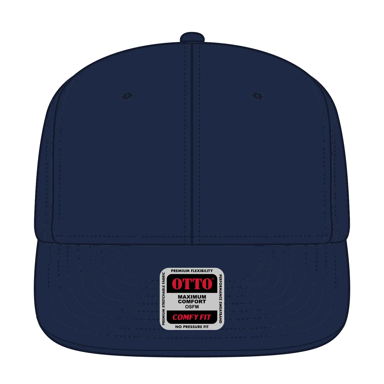 OTTO 148-1228 ’OTTO Comfy Fit’ 6 Panel Pro Style Snapback Cap - Navy - Navy / 6 1/2’’ - 7 5/8’’